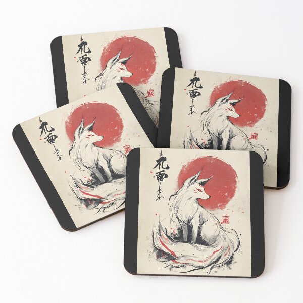 Item preview, Mysterious Japanese Kitsune designed and sold by bapupa.