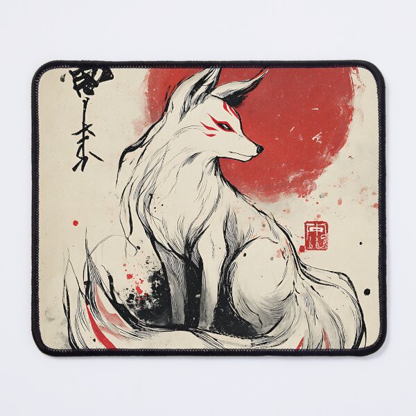 Item preview, Mysterious Japanese Kitsune designed and sold by bapupa.