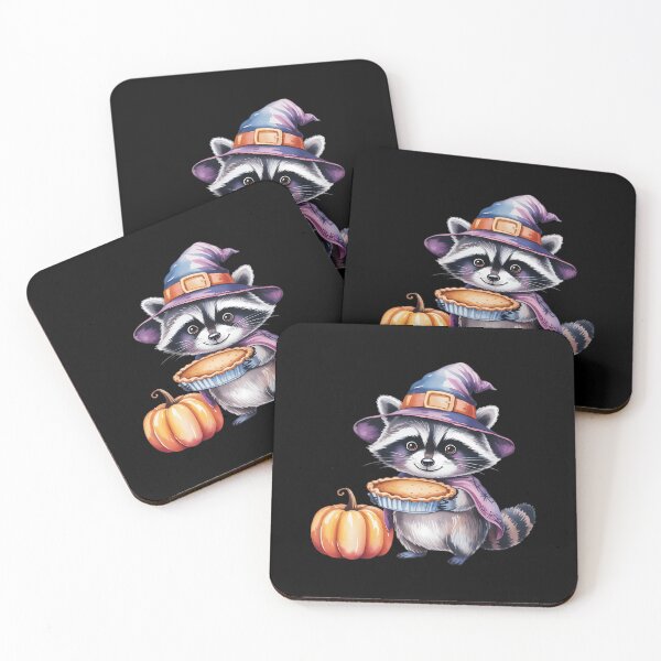 Item preview, Racoon witch spooky season vibe halloween designed and sold by ValerieRodrigue.