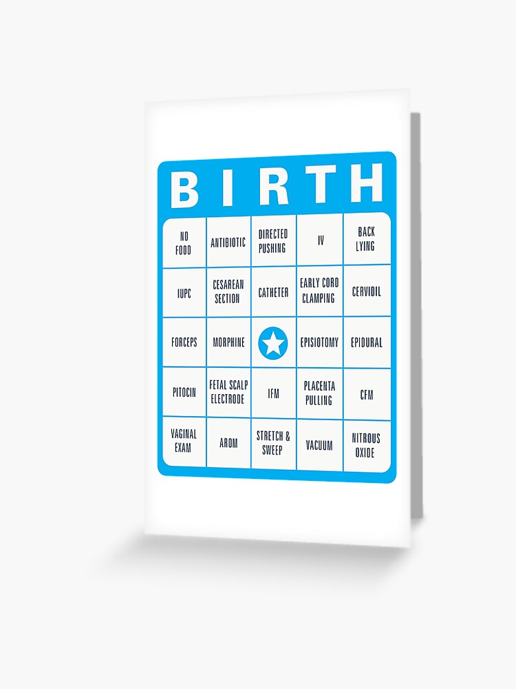 Birth Bingo Greeting Card