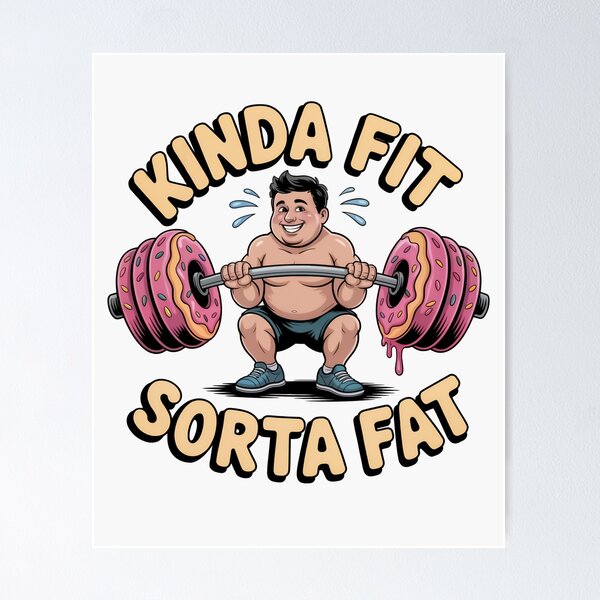 Item preview, Entrenamiento tipo donut de grasa tipo Kinda Fit designed and sold by TomArtStudio.