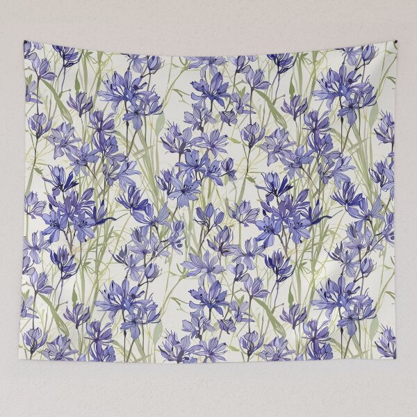 Item preview, Purple Flowers and Green Stems designed and sold by CoolPixels.