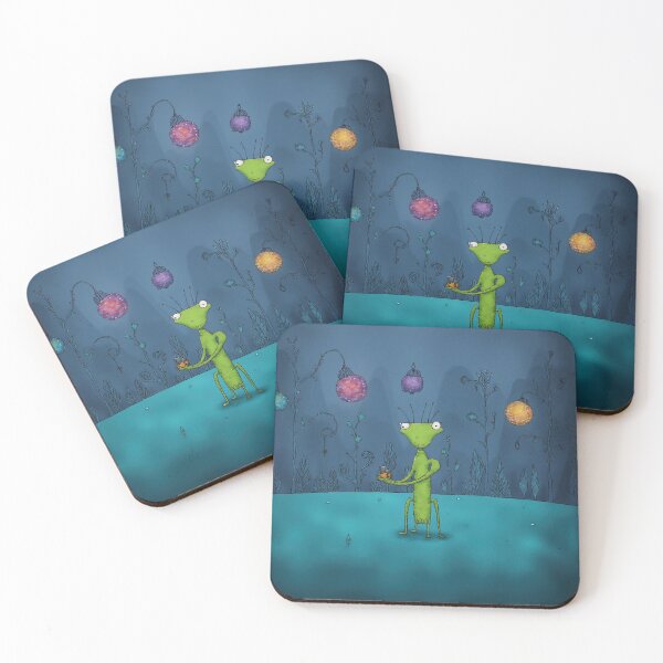Item preview, Whimsical Alien with Lanterns designed and sold by Whimsical Hug.