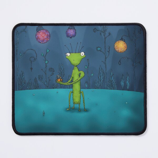 Item preview, Whimsical Alien with Lanterns designed and sold by Whimsical Hug.