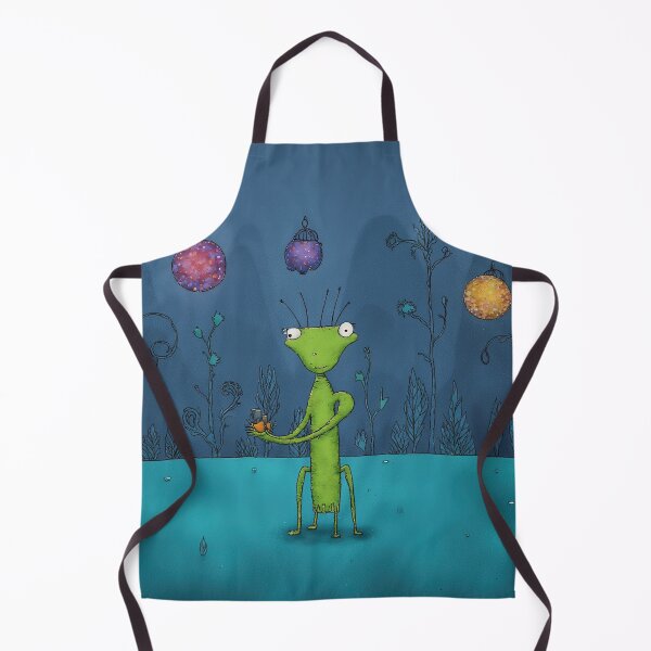 Item preview, Whimsical Alien with Lanterns designed and sold by Whimsical Hug.