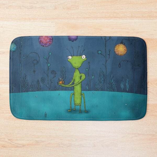 Item preview, Whimsical Alien with Lanterns designed and sold by Whimsical Hug.