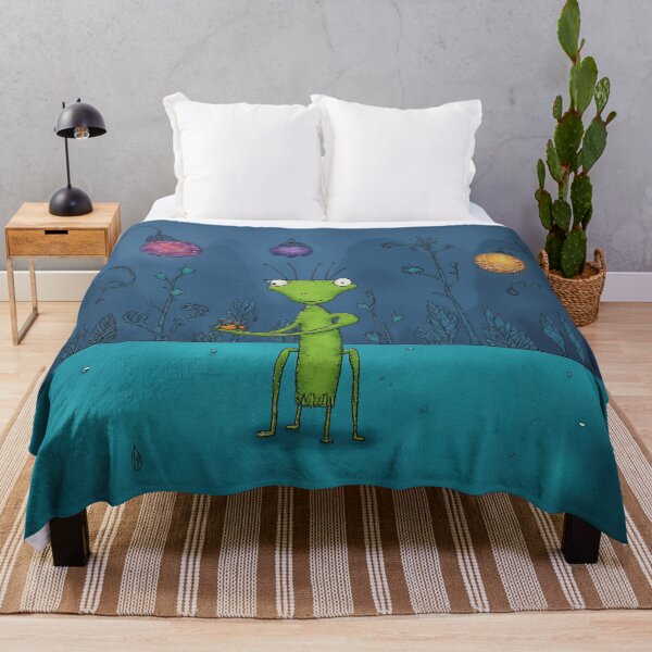 Item preview, Whimsical Alien with Lanterns designed and sold by Whimsical Hug.