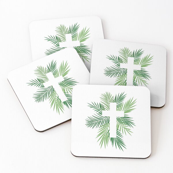Item preview, Christian Cross and Palm leaves, Easter designed and sold by CHERRY--SHOP.