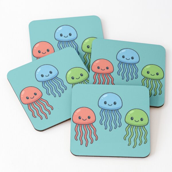 Item preview, Cute and Colorful Jellyfish Friends Trio designed and sold by IraBum.