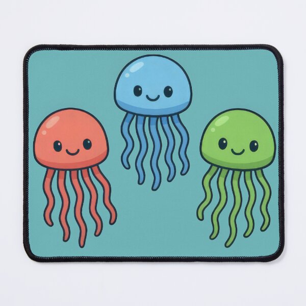 Item preview, Cute and Colorful Jellyfish Friends Trio designed and sold by IraBum.