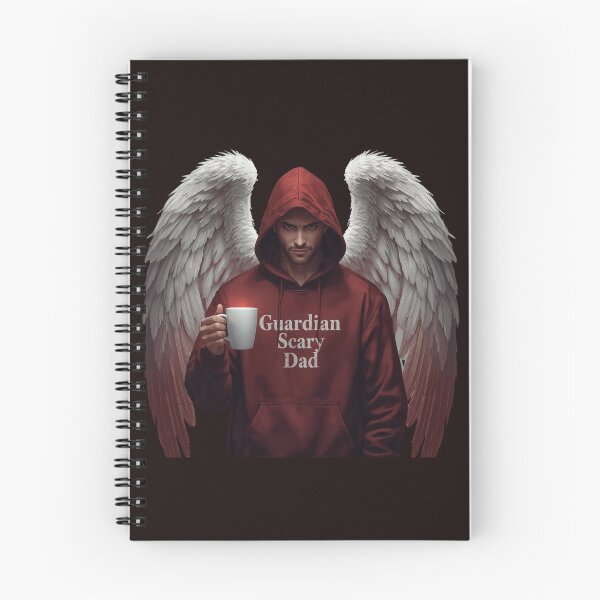Item preview, Guardian Scary Dad – Coffee Hoodie Angel Illustration | Guardian Angel Collection designed and sold by Scaryangelfx.
