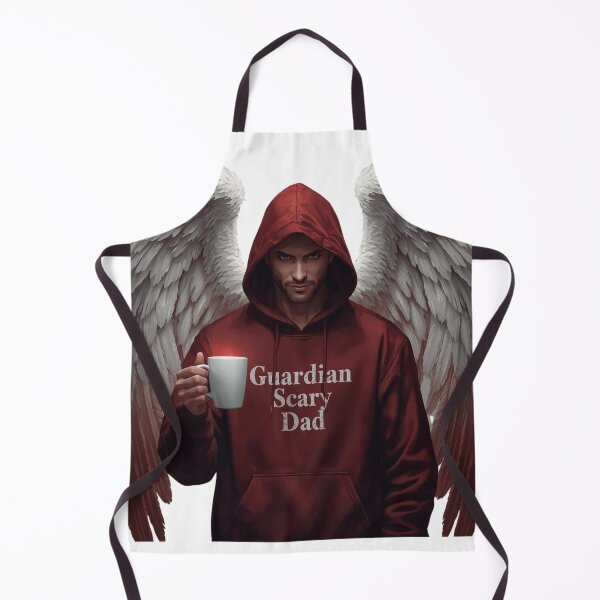 Item preview, Guardian Scary Dad – Coffee Hoodie Angel Illustration | Guardian Angel Collection designed and sold by Scaryangelfx.