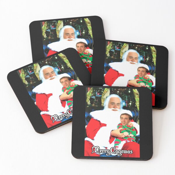 Item preview, Merry Cagemas Santa Knee Nicolas Cage Christmas designed and sold by CloverCreatives.