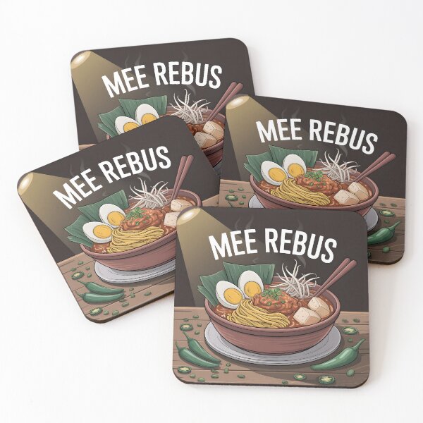 Item preview, Mee Rebus – Funny Food Lover Illustration designed and sold by EmeraldeaArt.