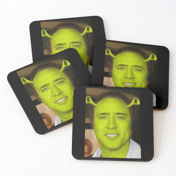 Item preview, Nicolas Cage As Shrek designed and sold by CloverCreatives.
