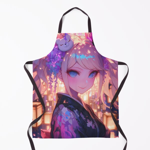 Item preview, Junko Enoshima Danganronpa Anime Girl Under Wisteria Festival Lights designed and sold by earlobejerk.