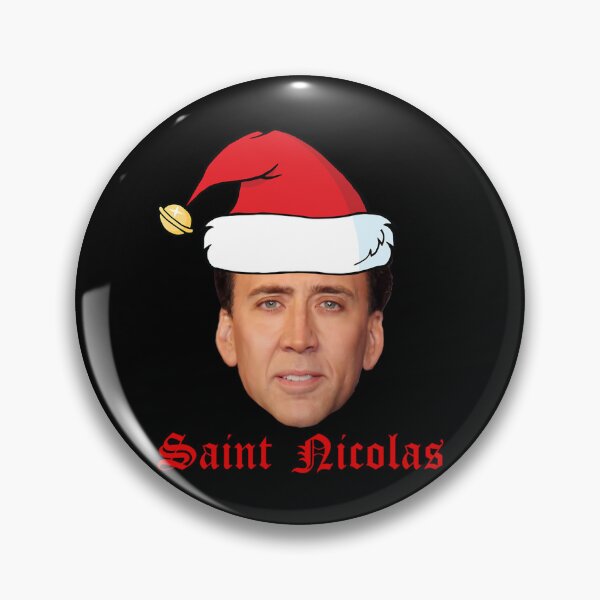 Item preview, Saint Nicolas Cage Christmas Card designed and sold by CloverCreatives.