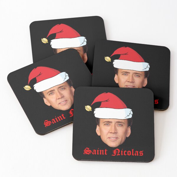 Item preview, Saint Nicolas Cage Christmas Card designed and sold by CloverCreatives.