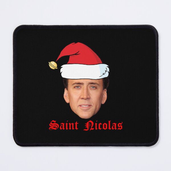 Item preview, Saint Nicolas Cage Christmas Card designed and sold by CloverCreatives.