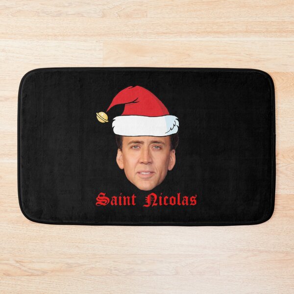 Item preview, Saint Nicolas Cage Christmas Card designed and sold by CloverCreatives.