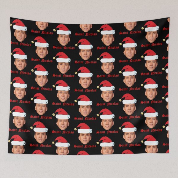 Item preview, Saint Nicolas Cage Christmas Card designed and sold by CloverCreatives.