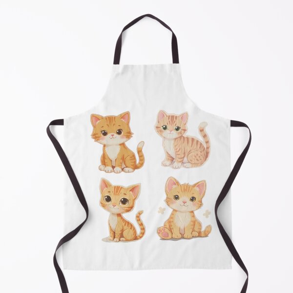 Item preview, Cute Cartoon Orange Tabby Kittens Sticker Set designed and sold by nighttime1990.