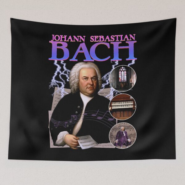 Item preview, Bach Rap Tee Classical Composer Music Vintage Band Tee (Version 2) designed and sold by Sophie Thomas.