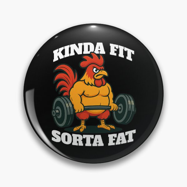 Item preview, Kinda Fit Sorta Fat Rooster designed and sold by Belarte.shop.