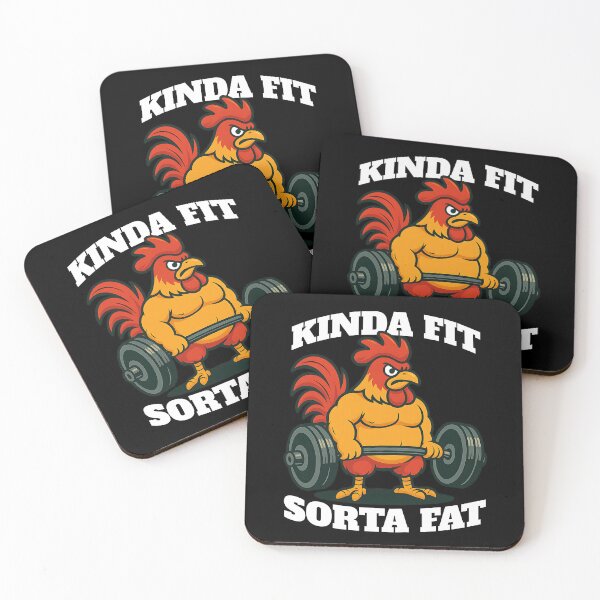 Item preview, Kinda Fit Sorta Fat Rooster designed and sold by Belarte.shop.