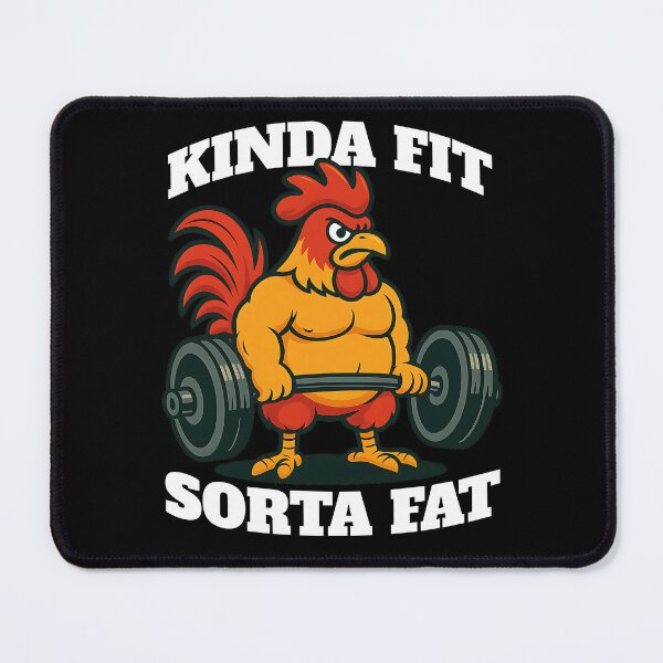 Item preview, Kinda Fit Sorta Fat Rooster designed and sold by Belarte.shop.