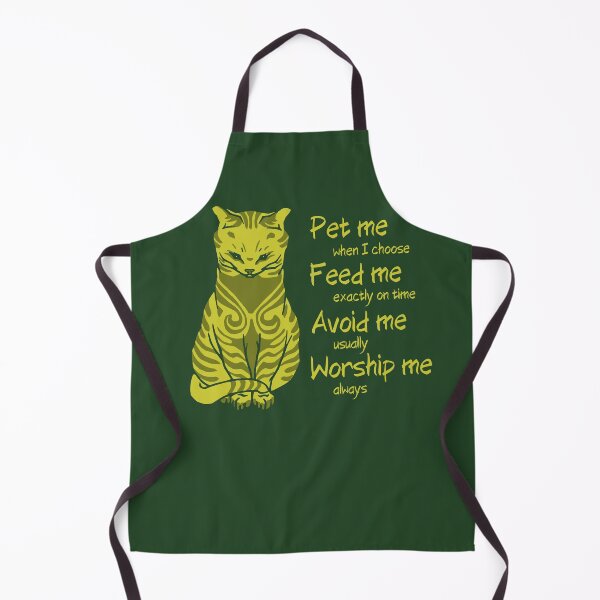 Aperçu de l'œuvre Règles de la maison pour chats drôles Phrase amusante Vert Jaune créée et vendue par TackyTime.