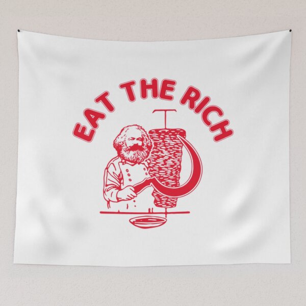 Item preview, Eat The Rich Doner Dner Kebab Karl Marx Socialist Hasan Piker designed and sold by Devenuuque.