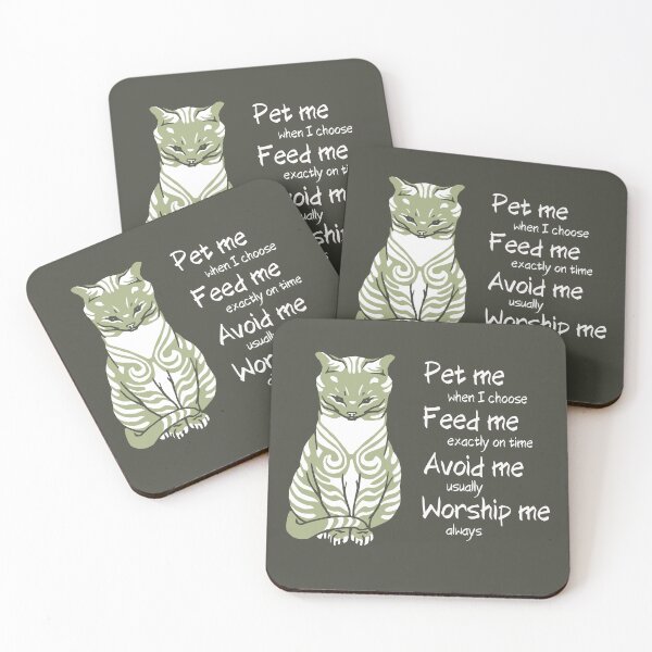 Item preview, Funny Cat House Rules Funny Phrase Gray White designed and sold by TackyTime.