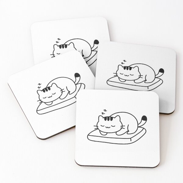 Item preview, Sleeping Cat – Cute Relaxed Cat designed and sold by PinFlick.