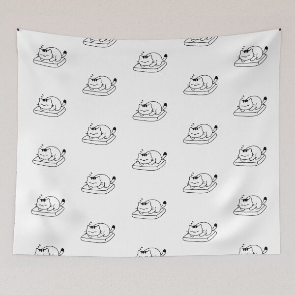 Item preview, Sleeping Cat – Cute Relaxed Cat designed and sold by PinFlick.