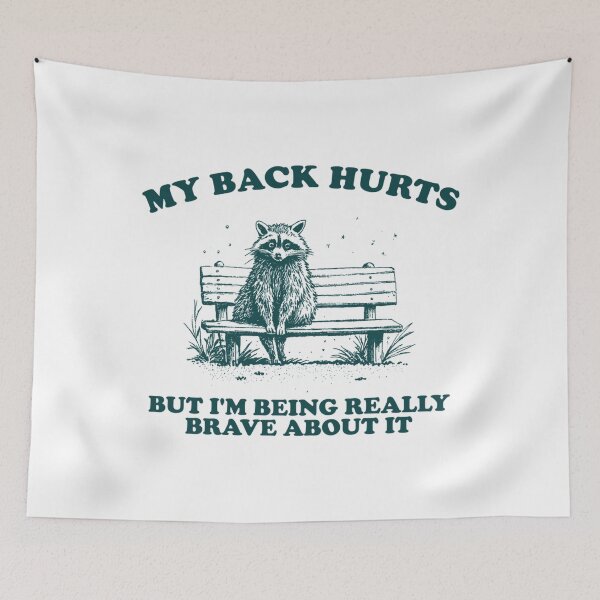 Item preview, My Back Hurts But I'M Being Really Brave About It  designed and sold by Devenuuque.