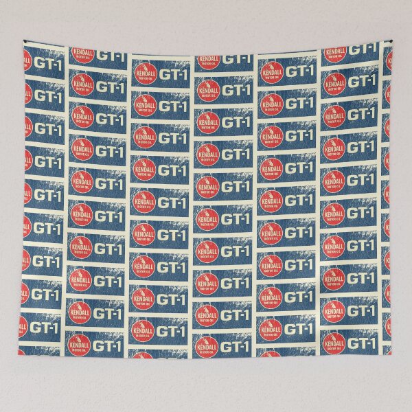 Item preview, Vintage Kendall GT1 racing oil - 1960s-70s - aged, shop worn, midnight oil print designed and sold by retropetrol.