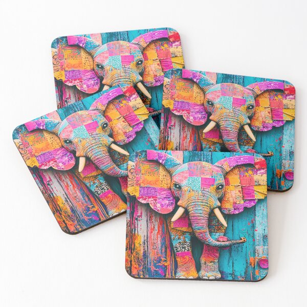 Item preview, Colorful Elephant - Safari Wall Art designed and sold by PawPrintStyles.