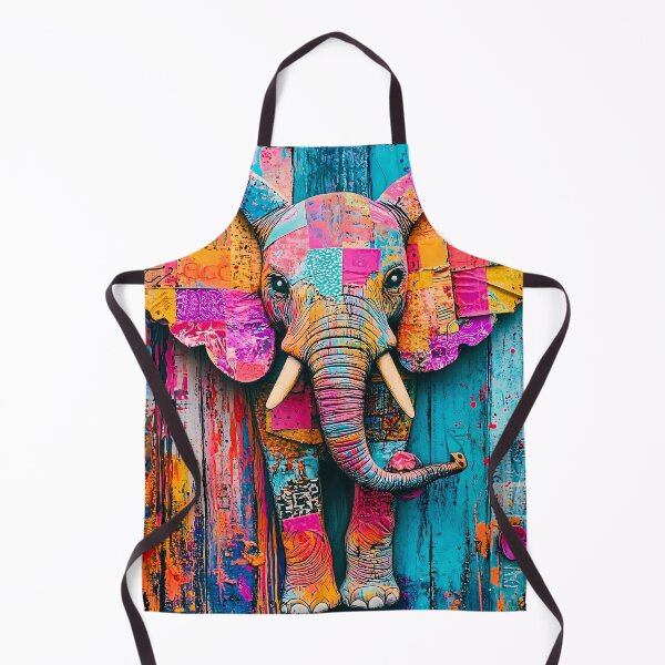 Artikelvorschau, Bunter Elefant - Safari Wandkunst entworfen und verkauft von PawPrintStyles.