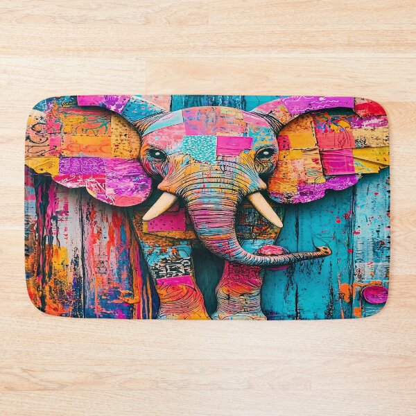 Item preview, Colorful Elephant - Safari Wall Art designed and sold by PawPrintStyles.