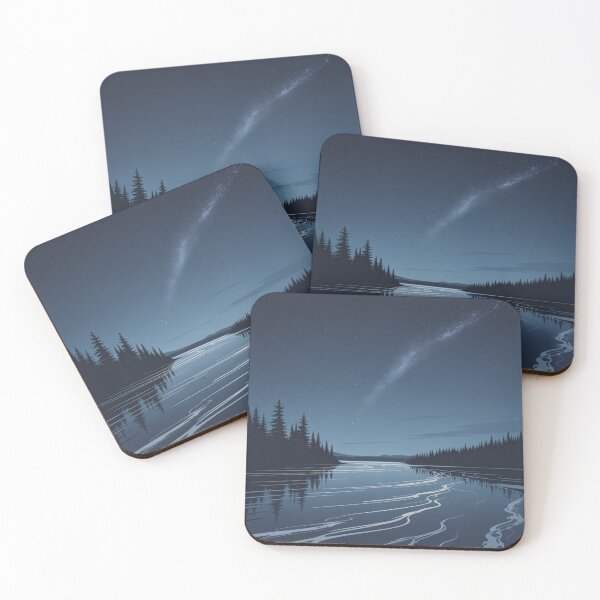 Item preview, Yukon River - Night scenery designed and sold by DamioPolArt.