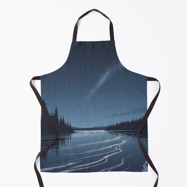 Item preview, Yukon River - Night scenery designed and sold by DamioPolArt.