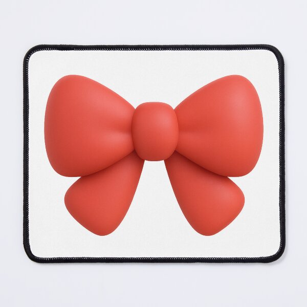 Item preview, Simple red decorative bow with smooth ribbon shape, perfect for Christmas gifts and festive holiday projects designed and sold by Mimoshi ⭐⭐⭐⭐⭐.