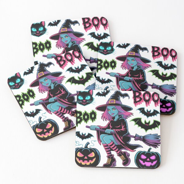 Item preview, Funny Boo Witch Neon – Spooky Glow Halloween Design designed and sold by Grxcreation.