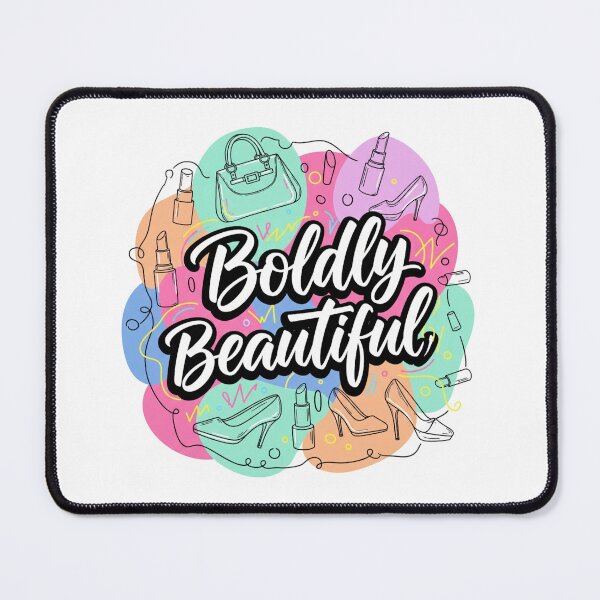 Item preview, Boldly Beautiful Quote, Stylish Heels & Lipstick Fashion Slogan Design designed and sold by Aarvya Fashion Club ( A.F.C ).