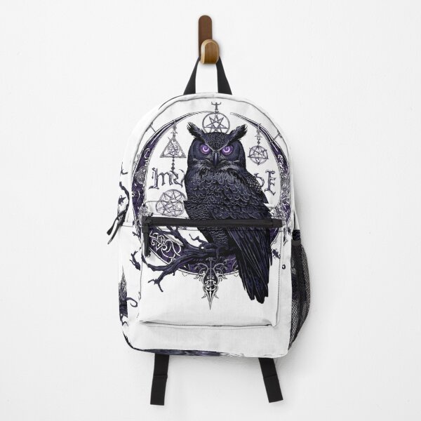Item preview, Crescent Moon Owl – Dark Occult Gothic Bird designed and sold by SEBRYS.