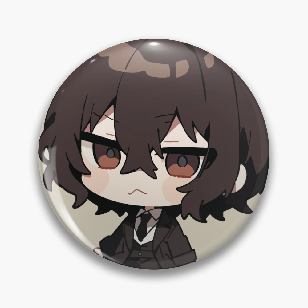 Bungo Stray Dogs – Broche Dazai – Fer Blanc – Insigne Métal Cosplay – Accessoire Fan – 1 Pièce