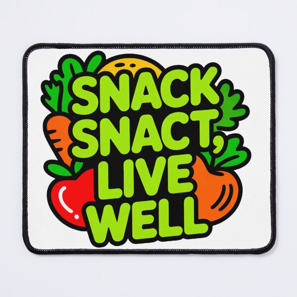 Item preview, "Snack Smart, Live Well – Healthy Snack Sticker" designed and sold by RovaStix.