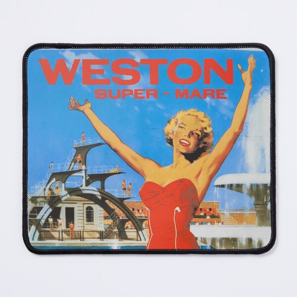 Item preview, Weston Super Mare Seaside Vintage Train Advert 1950s 1960s designed and sold by KALEIDOSCOPE UK.