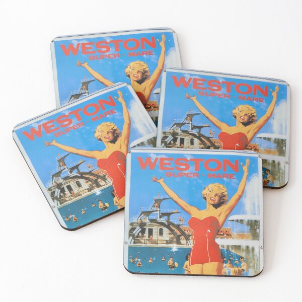 Item preview, Weston Super Mare Seaside Vintage Train Advert 1950s 1960s designed and sold by KALEIDOSCOPE UK.